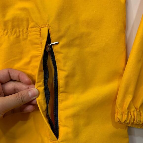 Vintage Mountain Equipment Jacket Mens L Yellow Nylon Blend Anorak Windbreaker - Picture 8 of 15